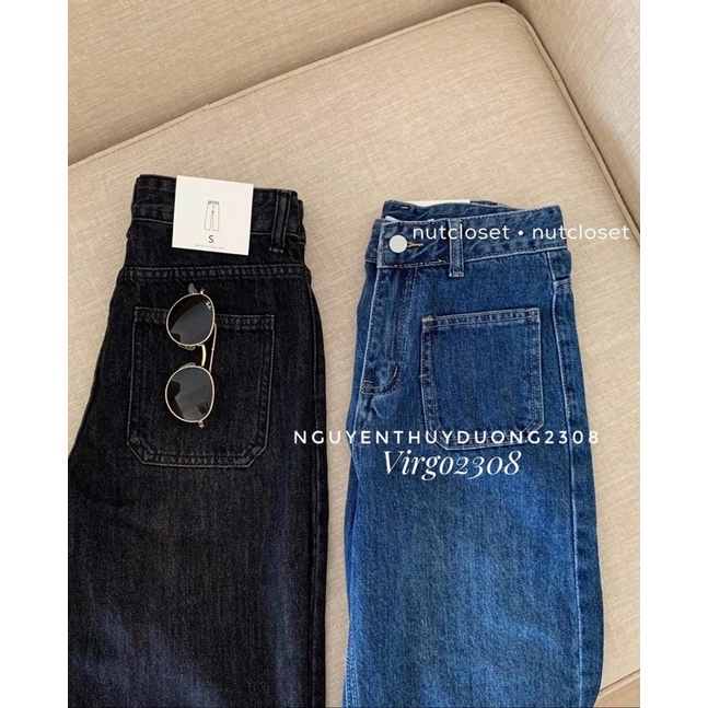 [HÀNG SẴN]QUẦN JEANS ỐNG SUÔNG TÚI TRƯỚC LẠ MẮT HÀNG QUẢNG CHÂU/QUẦN JEANS SUÔNG 2211