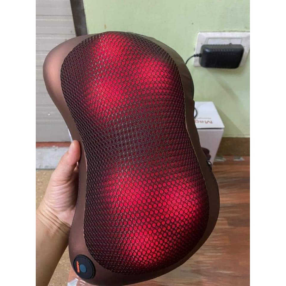 Gối masxa hồng ngoại 6 bi magic chuẩn loại 1 ạ