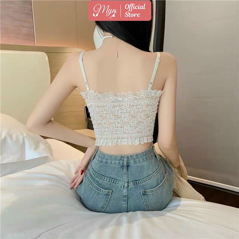 Áo lót nữ, áo bra hoa hồng nổi B 3135 quả chéo quyến rũ MYN_UNDERWEAR