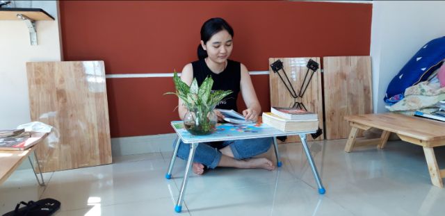 [Mã LIFEBKM1 giảm 10% tối đa 1 triệu đơn từ 500k] [OH] Bàn Học Sinh Nội Thất DT Chân Xếp R40xD60xC30cm