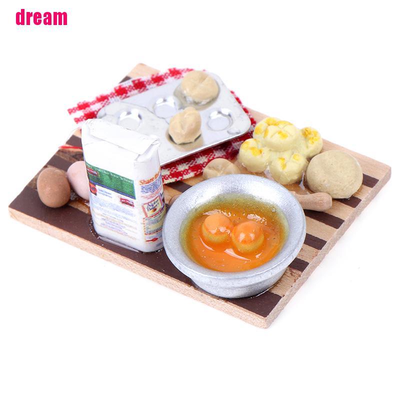 Mô hình trứng sữa tỉ lệ 1: 12 trang trí nhà búp bê độc đáo