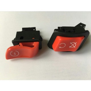 Combo nút đề + idling stop màu đỏ 300i lắp shvn2012- 2019,sh 2020
