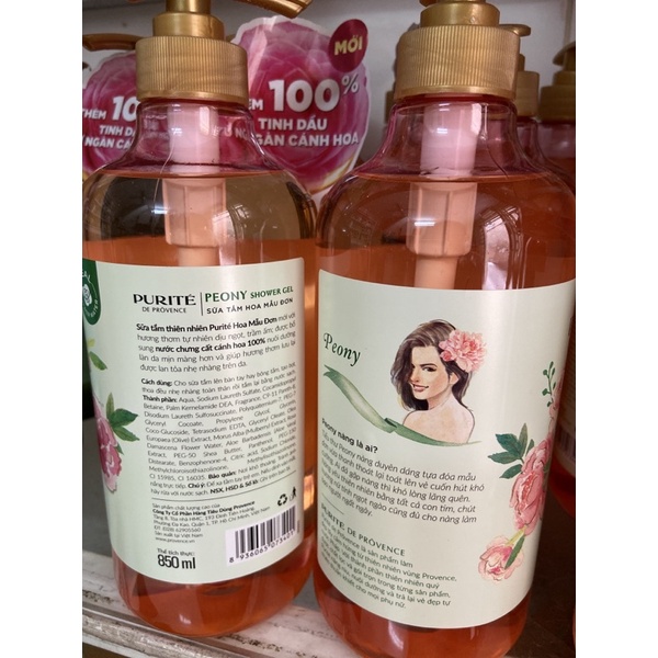 Sữa tắm purite 850ml