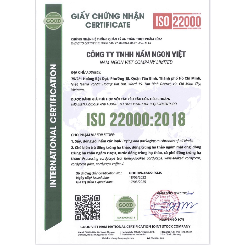 Nấm mối đen hữu cơ sấy thăng hoa Nấm Ngon Việt 50g trồng chuẩn VietGap nấm mối đen organic dùng cho ăn chay và mặn