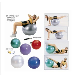 Bóng Tập Yoga Gym Cao Cấp [Tặng Bơm và phụ kiện ] Bóng Yoga 55cm 65cm75cm Tăng Cường Dẻo Dai cho Lưng Mông Đùi