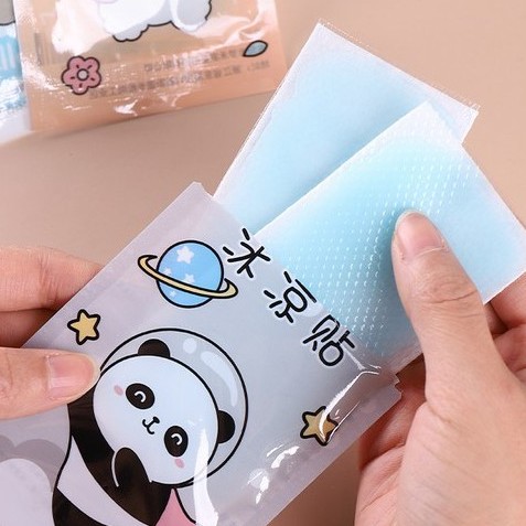Set 2 Miếng Dán Tản Nhiệt Hoạt Hình,Làm Mát Hạ Nhiệt Mùa Hè