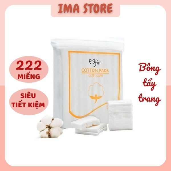 Bông tẩy trang COTTON Pads 3 lớp túi 222 miếng hàng nội địa trung