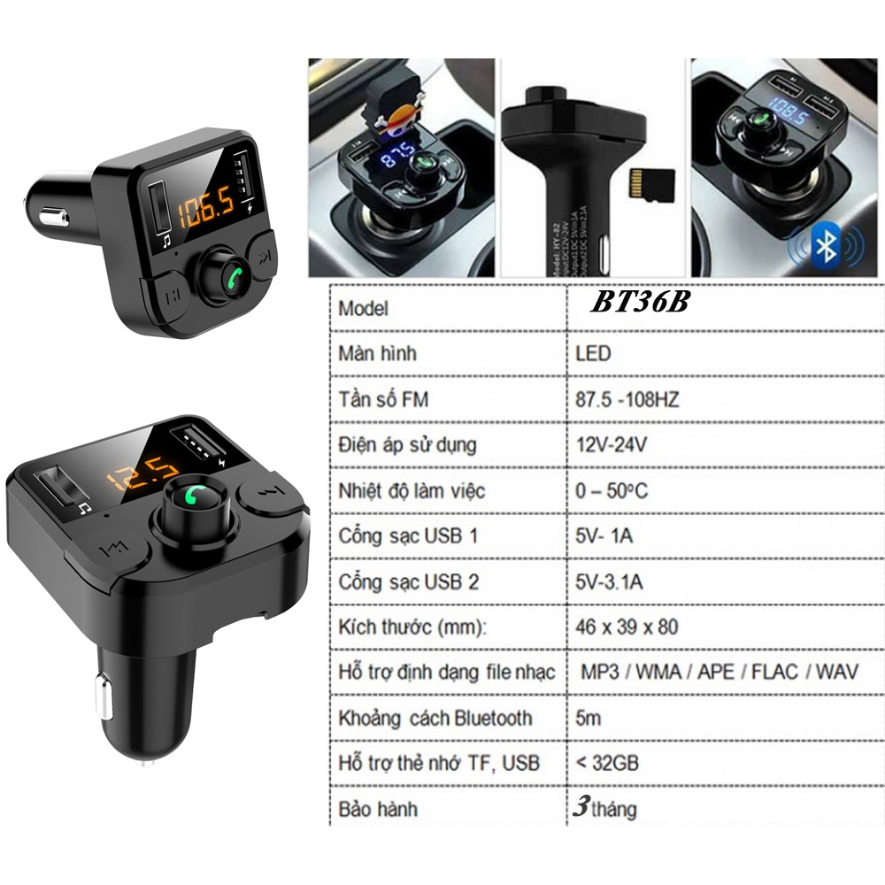 Máy nghe nhạc MP3, Bộ sạc trên ô tô, Kết nối Bluetooth trên ô tô MP3, Bộ sạc pin, Máy nghe nhạc Mp3