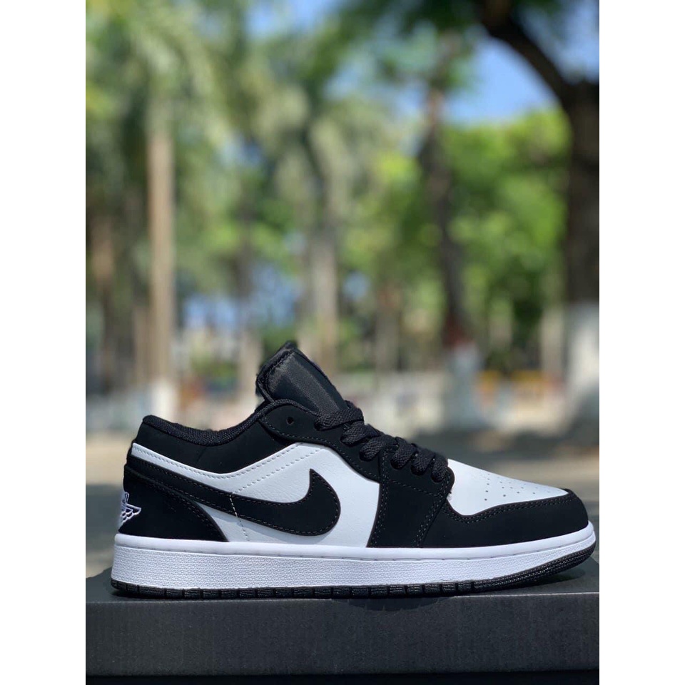 Giày Jdan đen trắng thấp cổ, Giày Sneaker JD1 thấp cổ freeship nam nữ fuill boxbill | BigBuy360 - bigbuy360.vn