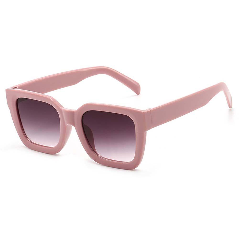 Kính Mát Gọng Vuông Lớn Chống Tia UV Họa Tiết Da Báo Thời Trang