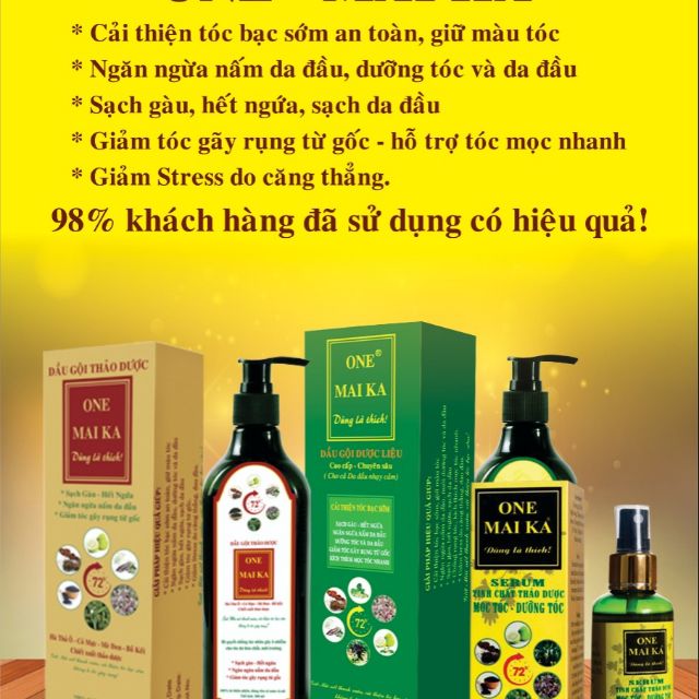 Dầu gội thảo dược One Maika