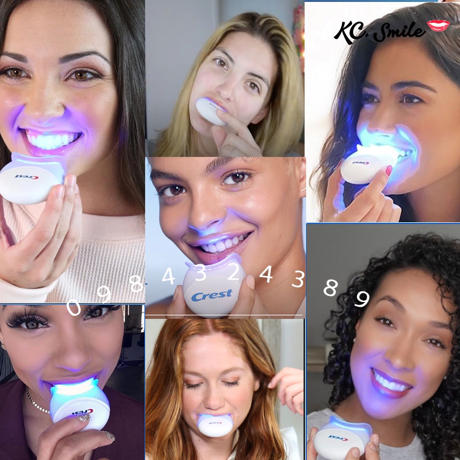 Máy làm trắng răng Crest - Đèn chiếu tẩy trắng răng Crest 3D Led Light tách set bán rời - KC SMILE