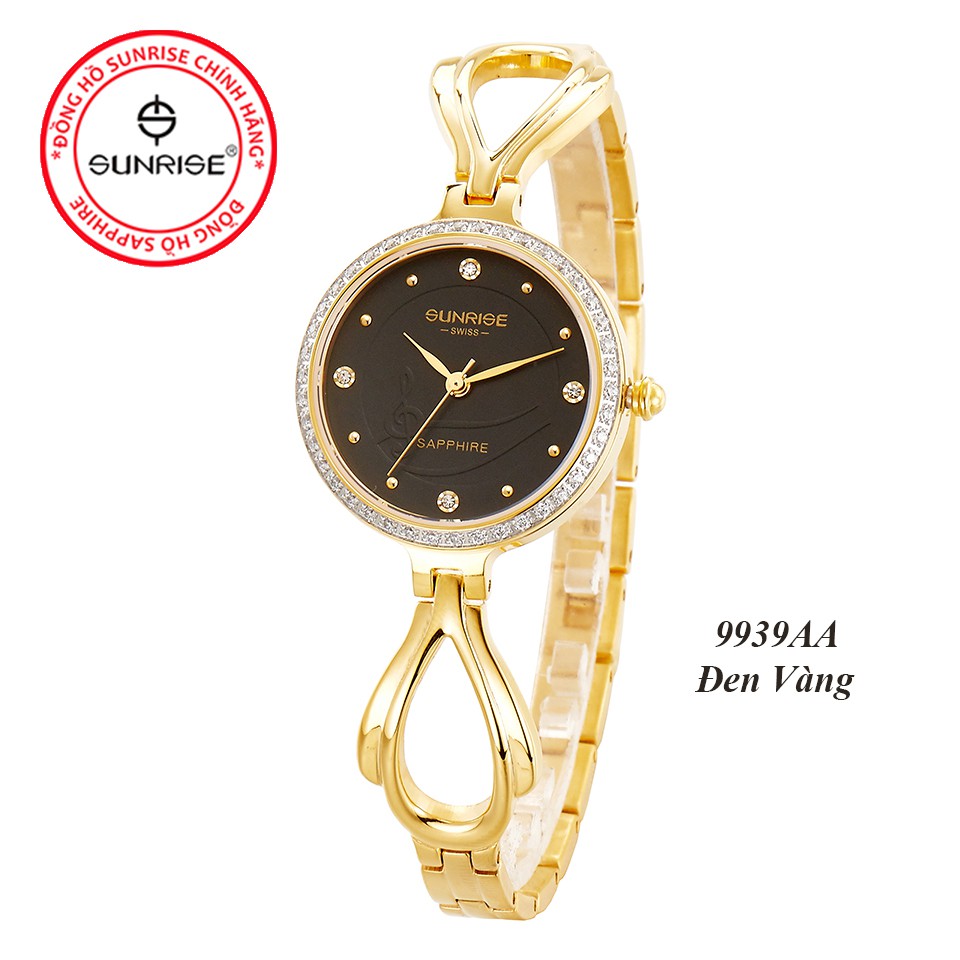 Đồng hồ nữ đính đá Sunrise 9939AA siêu mỏng kính Sapphire chống xước - Fullbox chính hãng | BigBuy360 - bigbuy360.vn