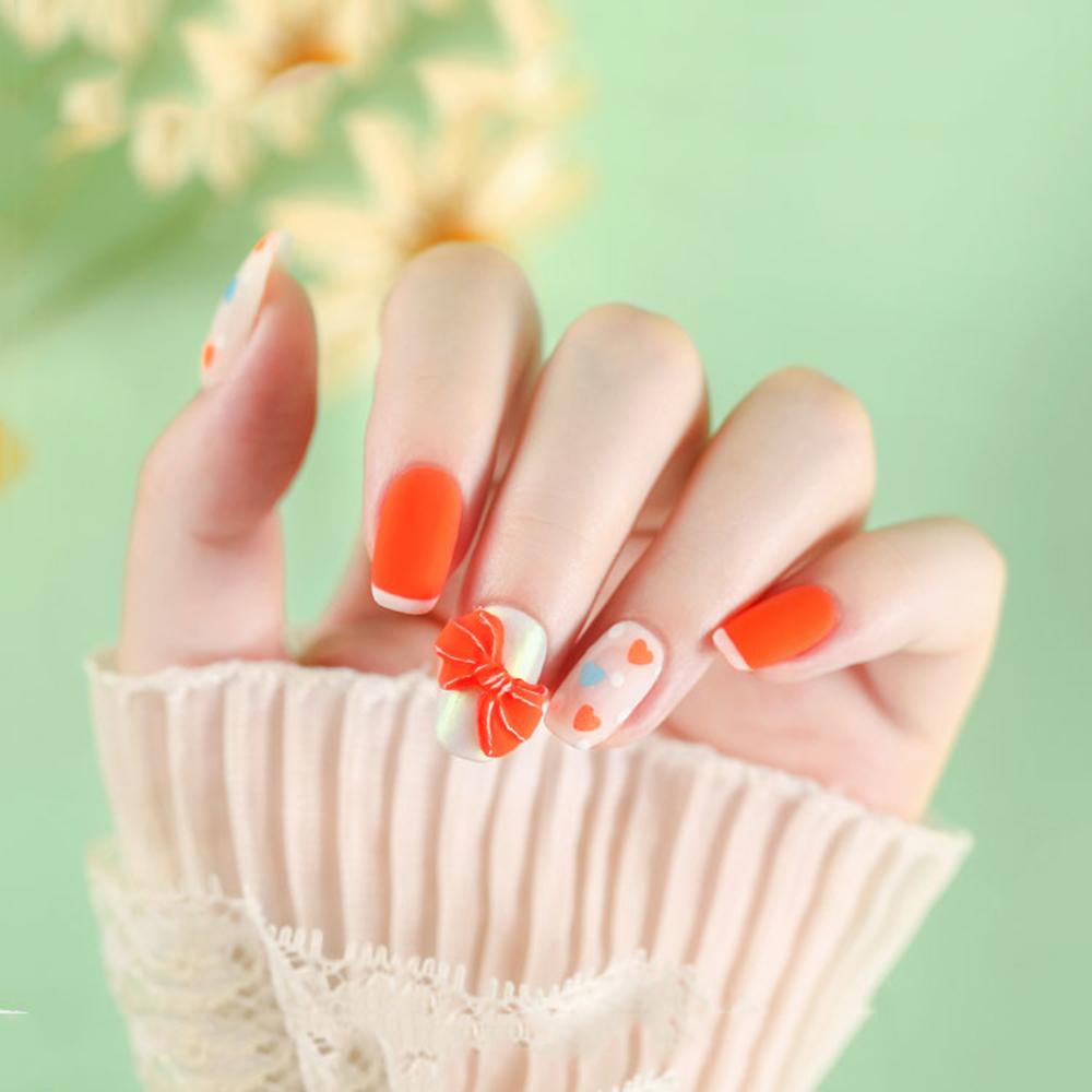 Phụ Kiện Trang Trí Móng Nghệ Thuật Hình Hoa / Trái Tim Đính Kim Sa Lấp Lánh