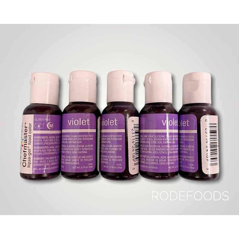 Màu Liqua-Gel tím Violet LR3 Chefmaster 5140 (0.7oz)