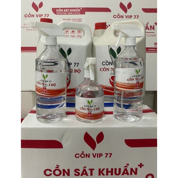 CỒN KHỬ KHUẨN CTY 70 ĐỘ ( 1 LÍT,5 LÍT).