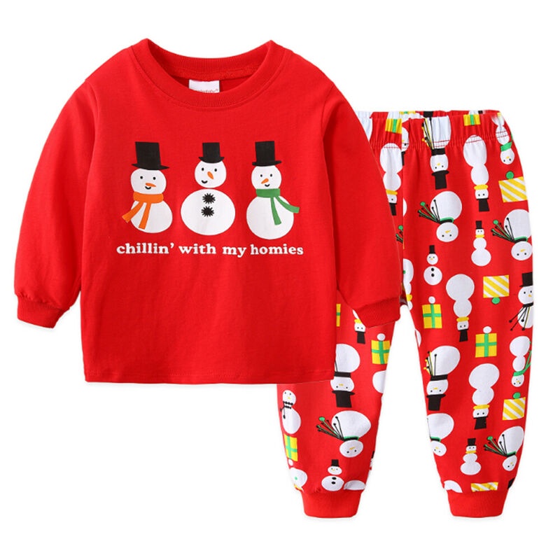 Set đồ ngủ phong cách giáng sinh cho bé