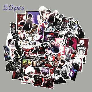 Set 50 Tấm Sticker Dán Trang Trí Hình Anime Tokyo Ghoul
