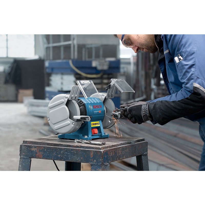 Máy mài để bàn hai đá Bosch GBG 35-15 ,mài dao kéo , mài mũi khoan  - Hàng chính hãng