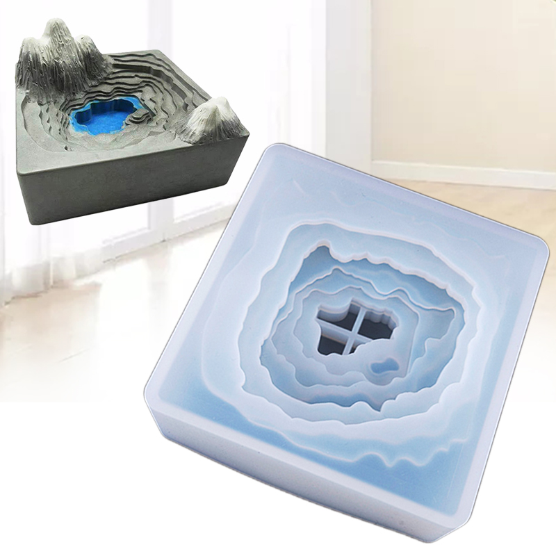 Khuôn Đúc Silicone Hình Chậu Cây Xinh Xắn