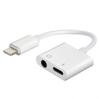 Jack Chuyển Đổi + Rắc Chia Cổng Vừa Sạc Vừa Sử Dụng Tai Nghe -  Hỗ Trợ Mic Cho iPhone 7 đến 11promax