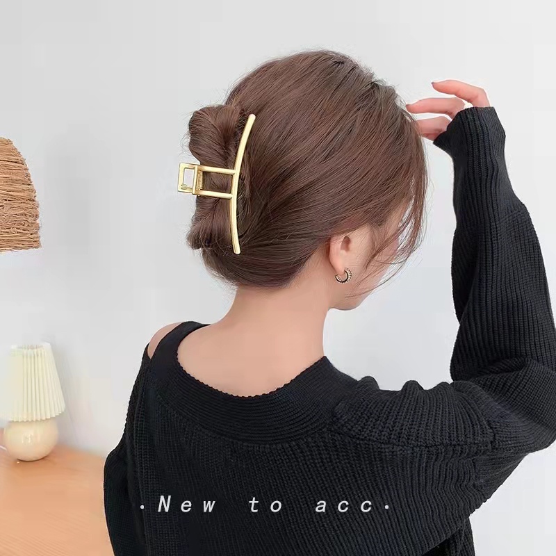 Kẹp Tóc Dài Bằng Kim Loại Phong Cách Hàn Quốc Thời Trang