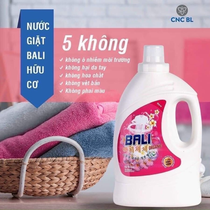 Nước giặt bali  gold oganic 3,4kg
