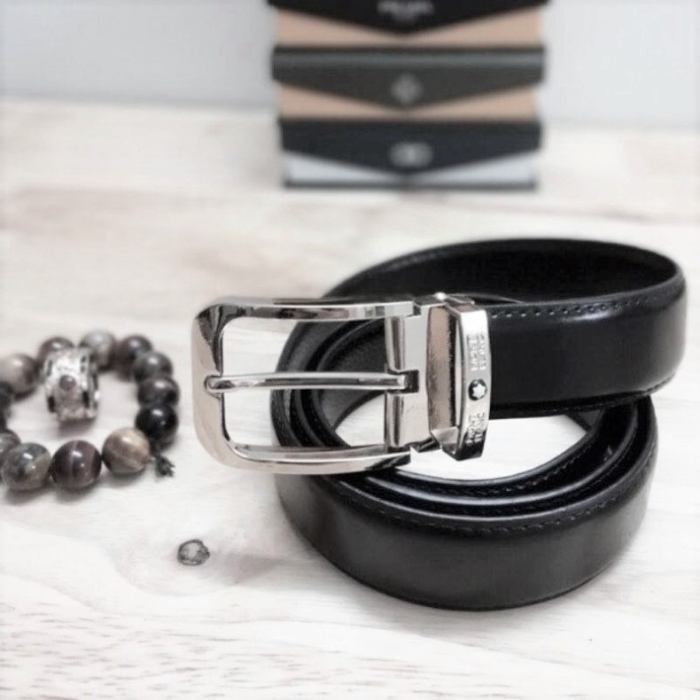 Thắt Lưng Da Nam MonBlanc Cao Cấp khoá kim fullbox-BH 01 năm