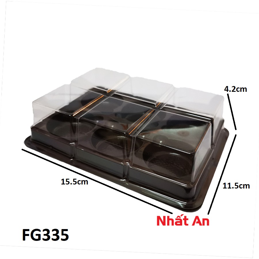 Set 10 hộp đựng 6 bánh trung thu 35g - 75g (FG332, FG334, FG335)