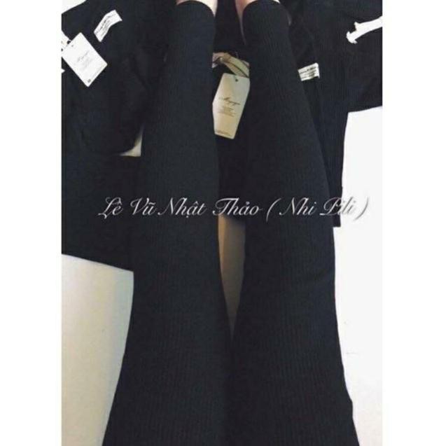 QUẦN LEGGING LEN TĂM CẠP BURBRR [ ảnh&amp;video thật 100%