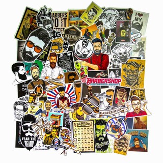 Set 100 Sticker Hình Dán Barber hớt tóc