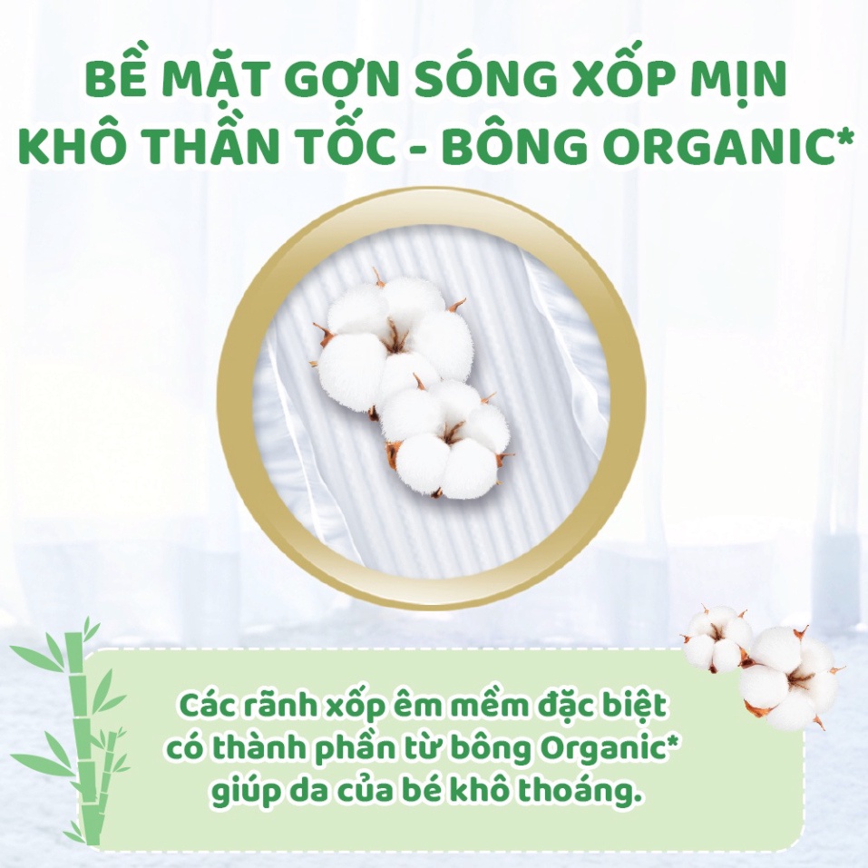 Tã/bỉm dán Molfix Thiên nhiên Super Jumbo M76/L68/XL62/XXL56(Hàng tặng kèm tùy thời điểm khuyến mãi)