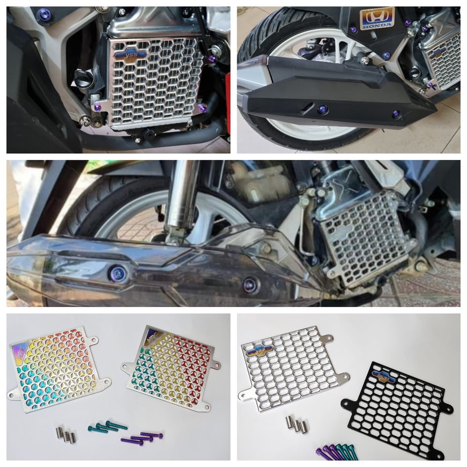 Che Két Nhôm Gắn Được Cho Các Xe Số Tự Động Của Hãng Honda Như Vario ,  Air Blade , Click...