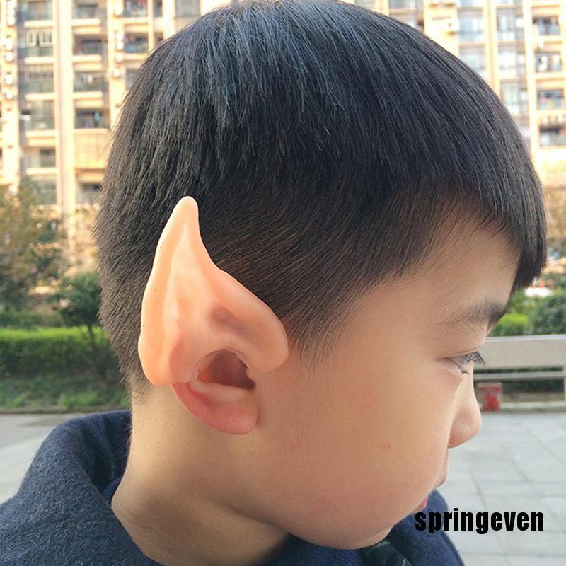 Bông Tai Elf Bằng Latex Mềm Mại Hóa Trang Tiệc Halloween