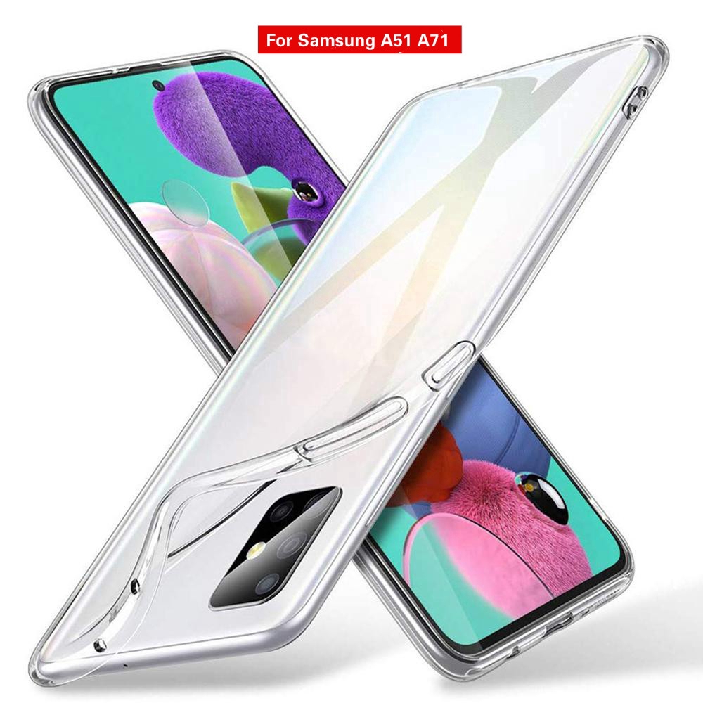 Ốp điện thoại dẻo TPU trong suốt nhiều màu sắc cho Samsung Galaxy A51 A71 | BigBuy360 - bigbuy360.vn