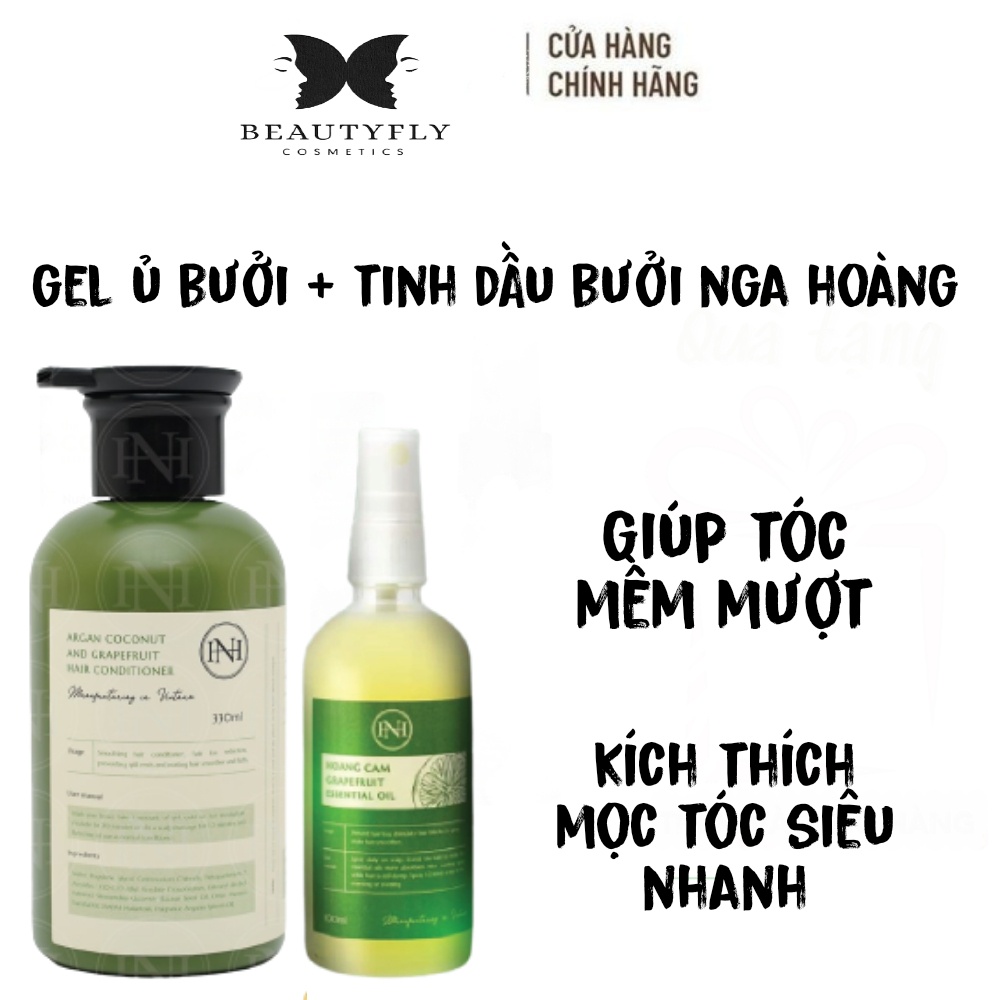 Combo Gel ủ bưởi dừa + Tinh dầu bưởi Nga Hoàng kích thích mọc tóc  ( GEL Ủ BƯỞI DƯA ANGAN + TINH DẦU BƯỞI HOÀNG CẦM )