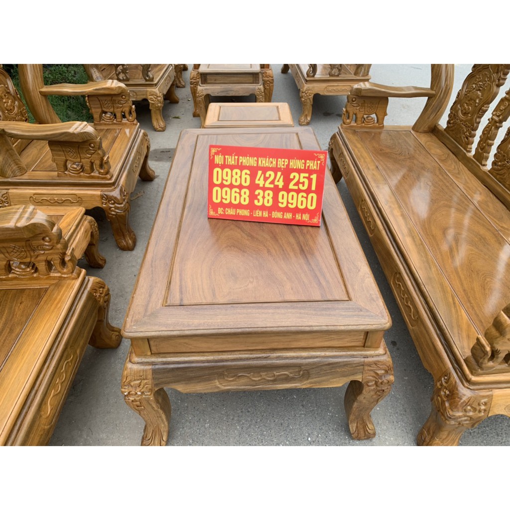 Bộ bàn ghế Minh Quốc Voi gỗ lim