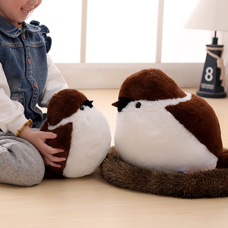 Thú Nhồi Bông Hình Động Vật Mềm Mại Dễ Thương Cho Bé