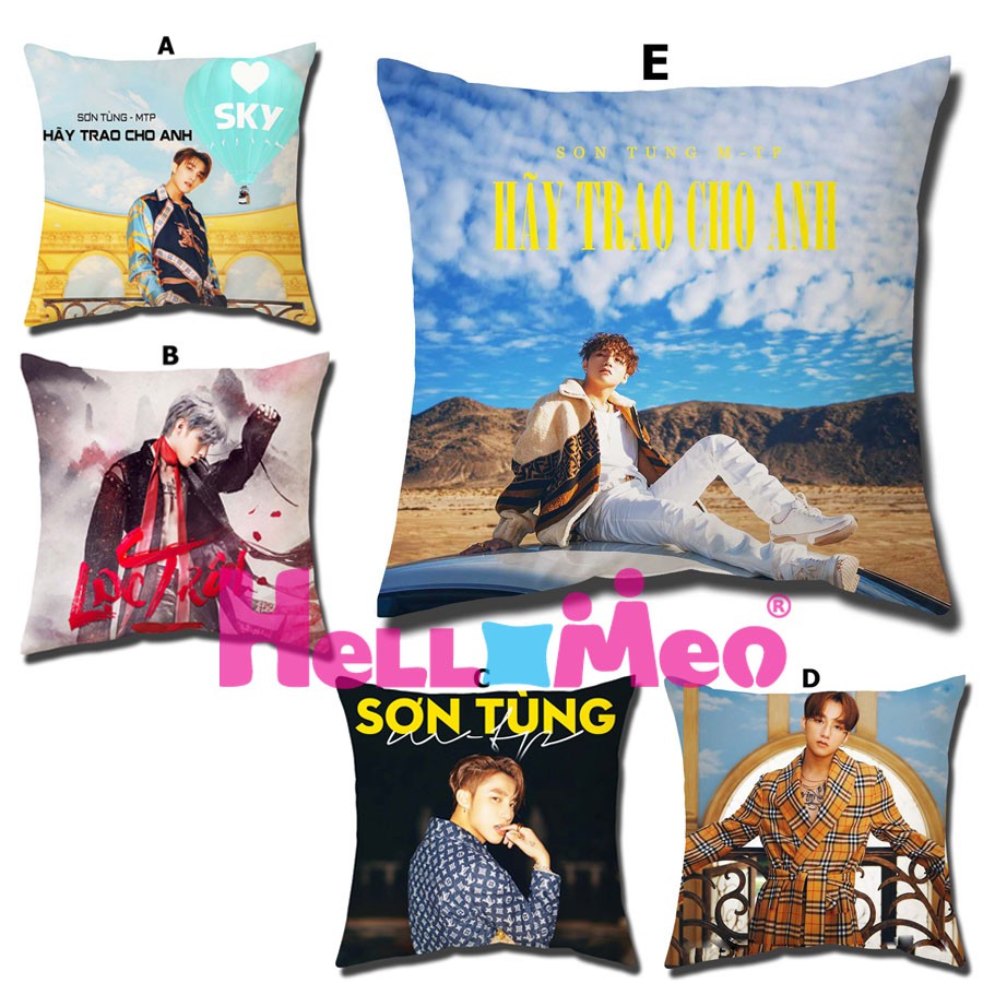 Bộ Gối Ôm Sofa Trang Trí In Hình Ca Sĩ Sơn Tùng MTP - Dành Cho Fan Sky 45 x 45cm