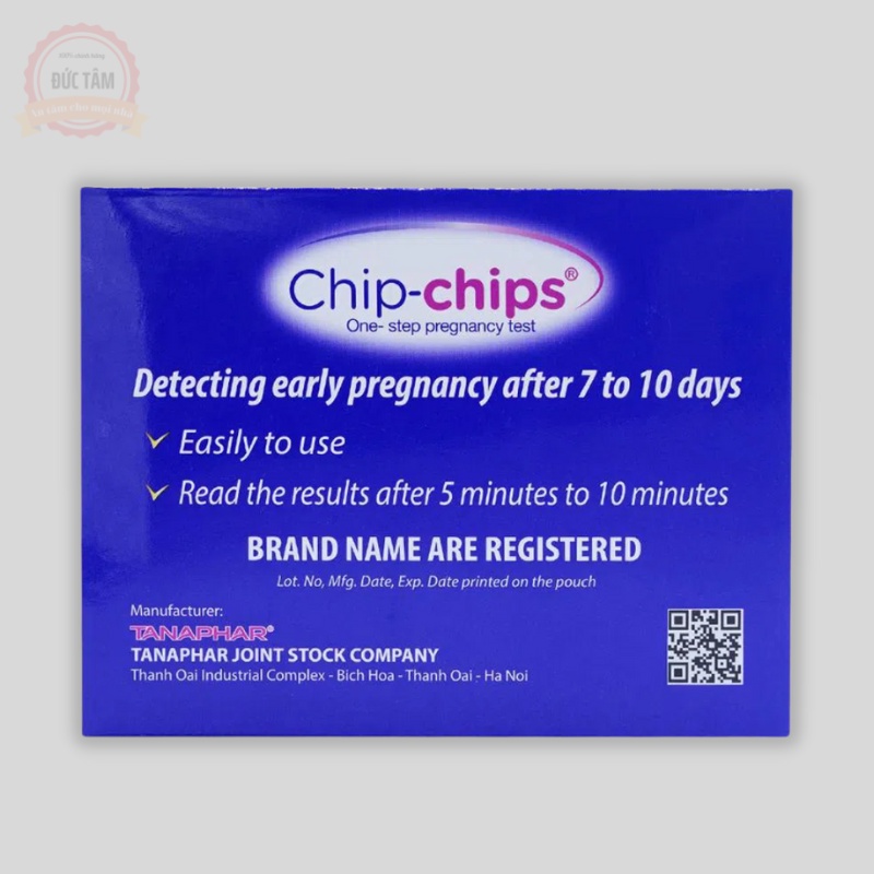 Que Thử Thai Chip Chip 2 Vạch Chính Xác Nhanh Chóng Che Tên