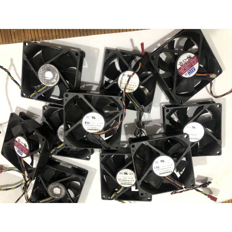 Fan 8cm 12V 0.6-0.7A đủ hãng (FOXCONN, DELTA,AVC)