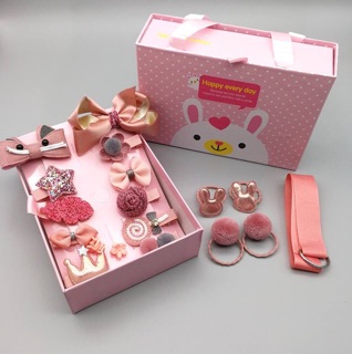 Set kẹp tóc bé gái 18 chi tiết