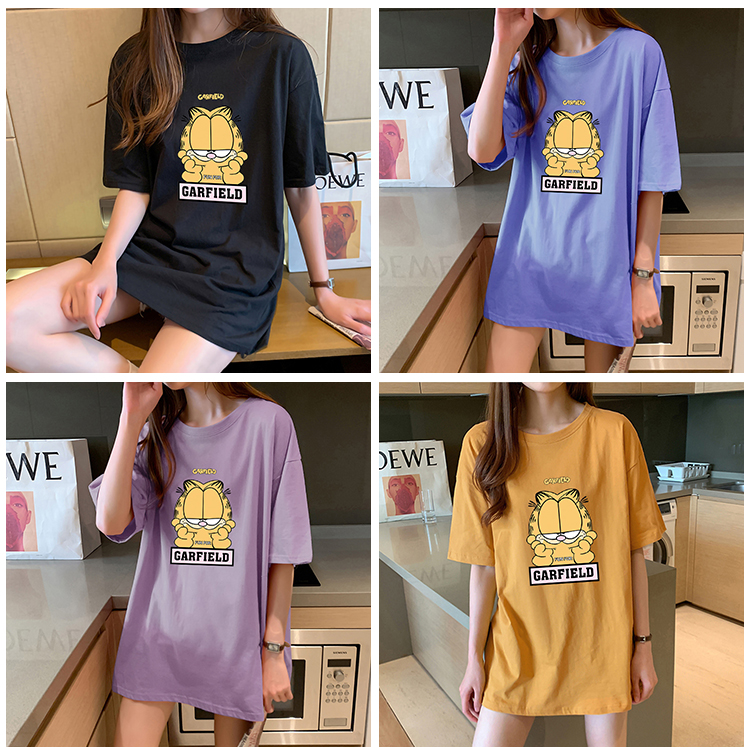 NRVP Áo Thun 100% Cotton Tay Ngắn Thời Trang Hàn Quốc Cho Nữ