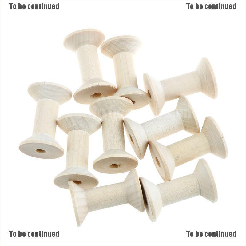 Bộ 10 Cuộn Chỉ Gỗ Trắng 47mm X 31mm