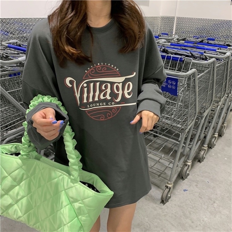 Áo thun dài tay nam nữ ,áo phông dài tay form rộng chất cotton dày đẹp in chữ vila