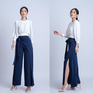 Áo Croptop tay dài cột nơ sau