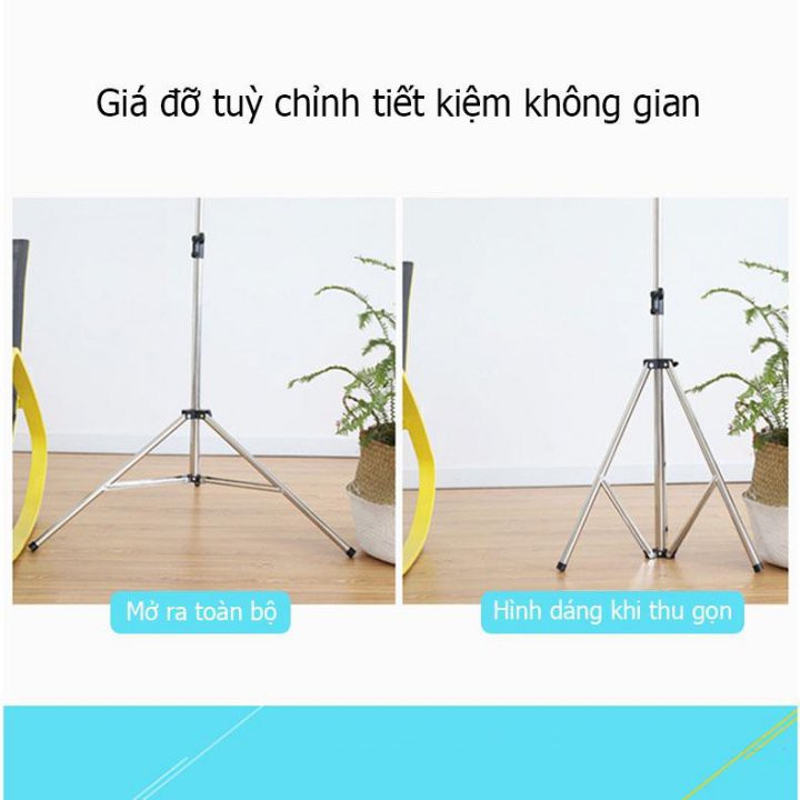 Giá xào phơi đồ xếp gọn 125-185cm