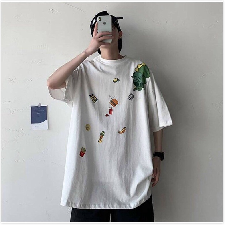 Áo thun tay lỡ form rộng cực đẹp hoạ tiết cutee 2021 KME FASHION
