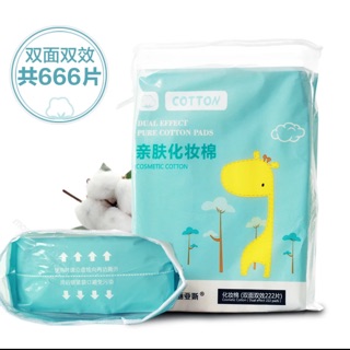 Bông tẩy trang -Túi 222 miếng hàng đẹp nội địa Trung