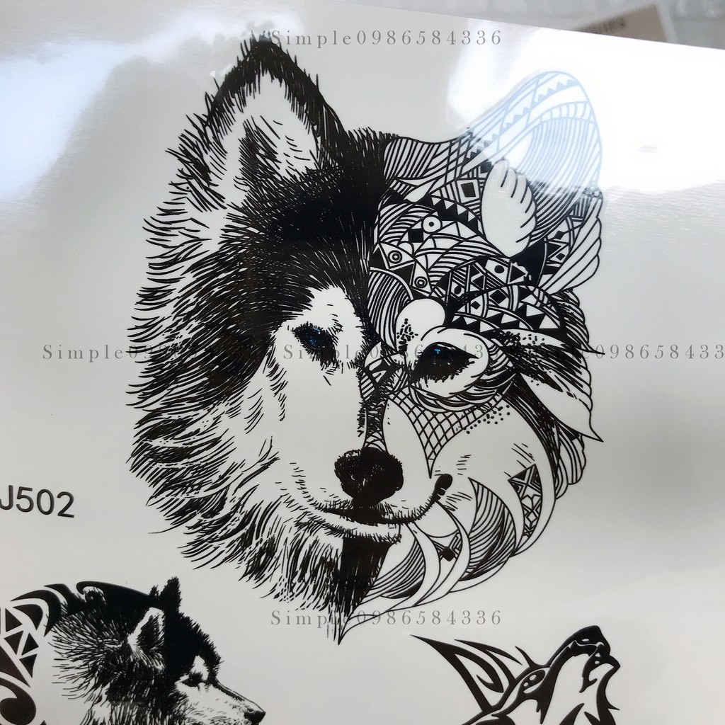 Hình xăm giả lâu phai Tatoo J